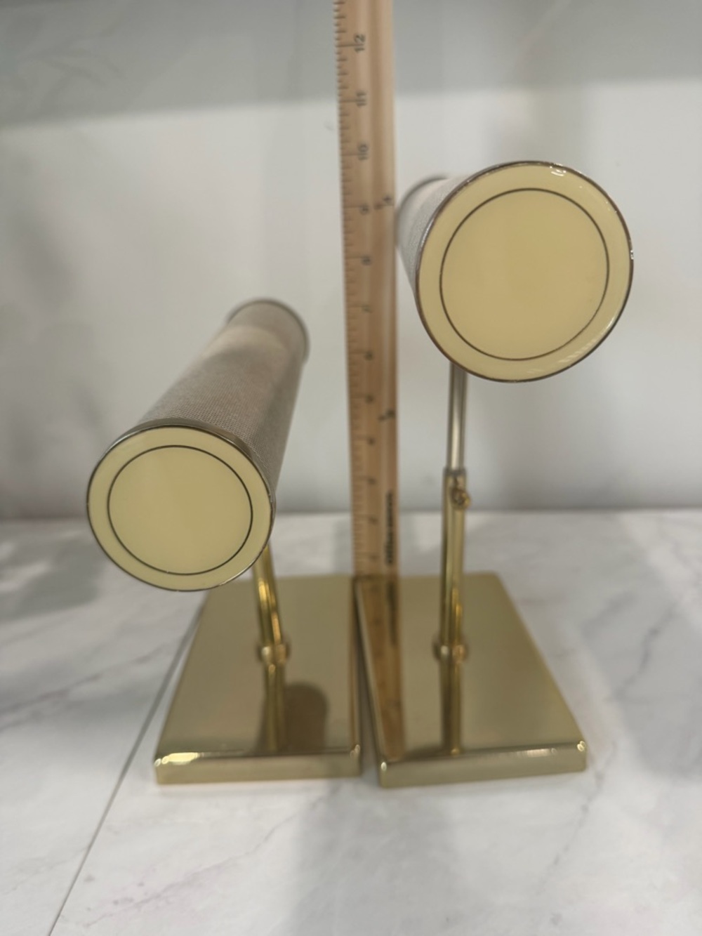Neutral Jewelry Display Busts & Stands - Marble, Beige, and Gold - Picture 10 of 17